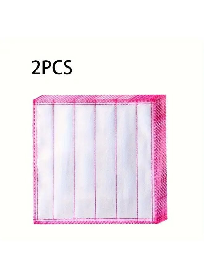 مناديل مطبخ سميكة فائقة الامتصاص قابلة لإعادة الاستخدام، قطعتان للمطبخ والحمام والهواء الطلق - Image 1